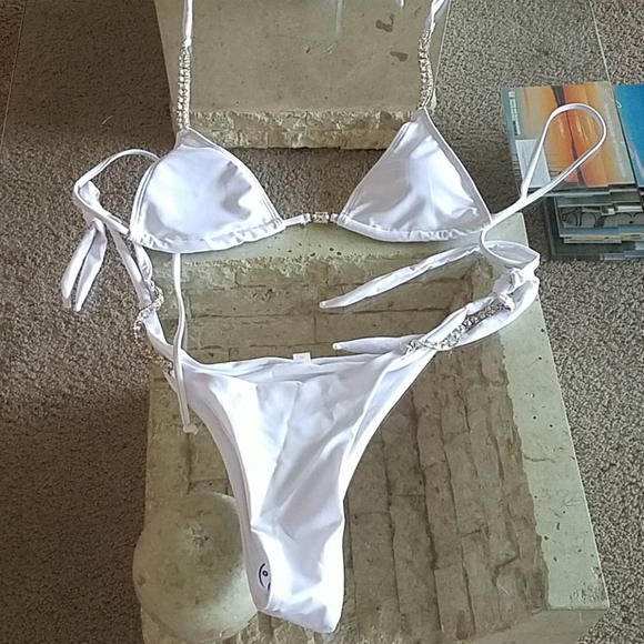 Two piece w/rhinestones - Picture 1 of 1